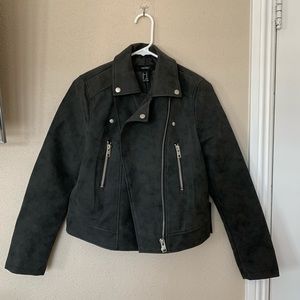 NWT Faux Suede Moto Jacket